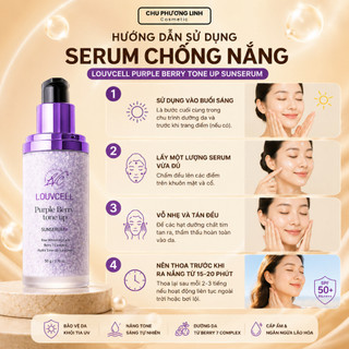 Serum Chống Nắng Nâng Tông Louvcell MP1634 - Chống Nắng Toàn Diện, Dưỡng Trắng, Nâng Tone Tự Nhiên