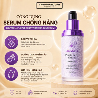 Serum Chống Nắng Nâng Tông Louvcell MP1634 - Chống Nắng Toàn Diện, Dưỡng Trắng, Nâng Tone Tự Nhiên