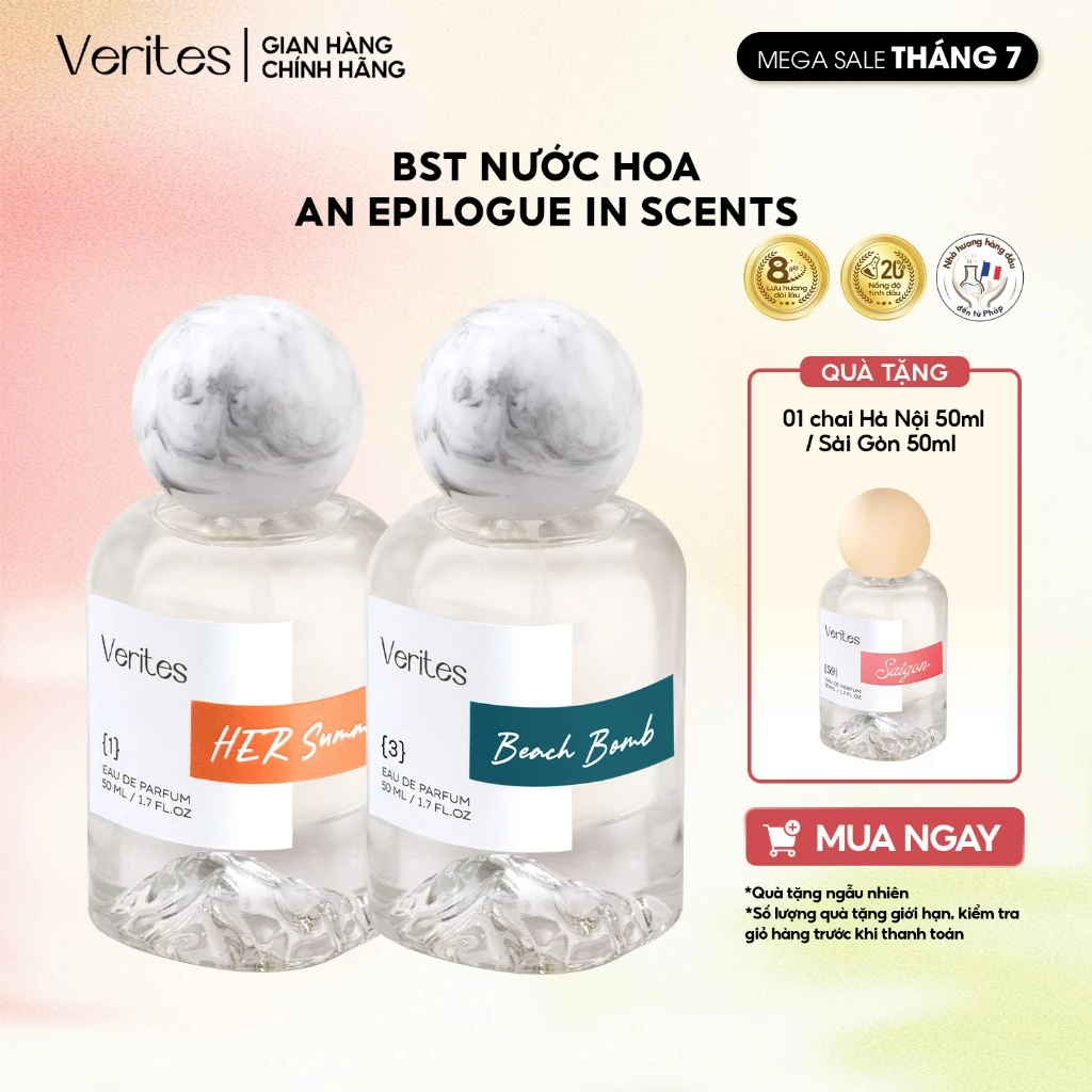 Bộ sưu tập 6 hương nước hoa VERITES The An Epilogue In Scents