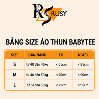 Áo Thun BabyTee Nữ Tay Ngắn Ôm Body Cổ Tròn Thun Gân Áo Thun Tay Ngắn Form Dài Cổ Tròn TN01 Rusy
