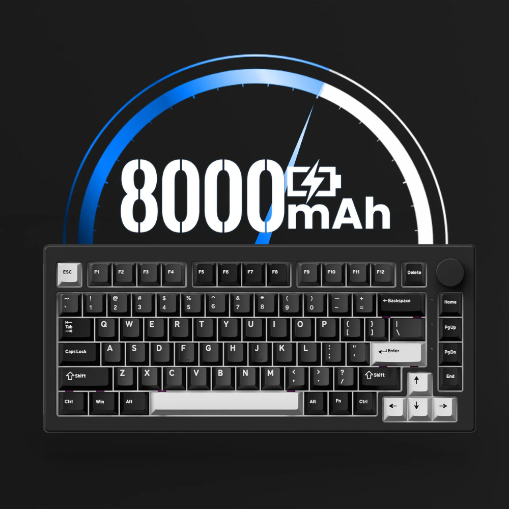 Bàn phím cơ không dây Akko 5075 | 5075 mạch xuôi, 3 mode , led viền , full foam , layout 75% , led rgb, hotswap | BigBuy360 - bigbuy360.vn