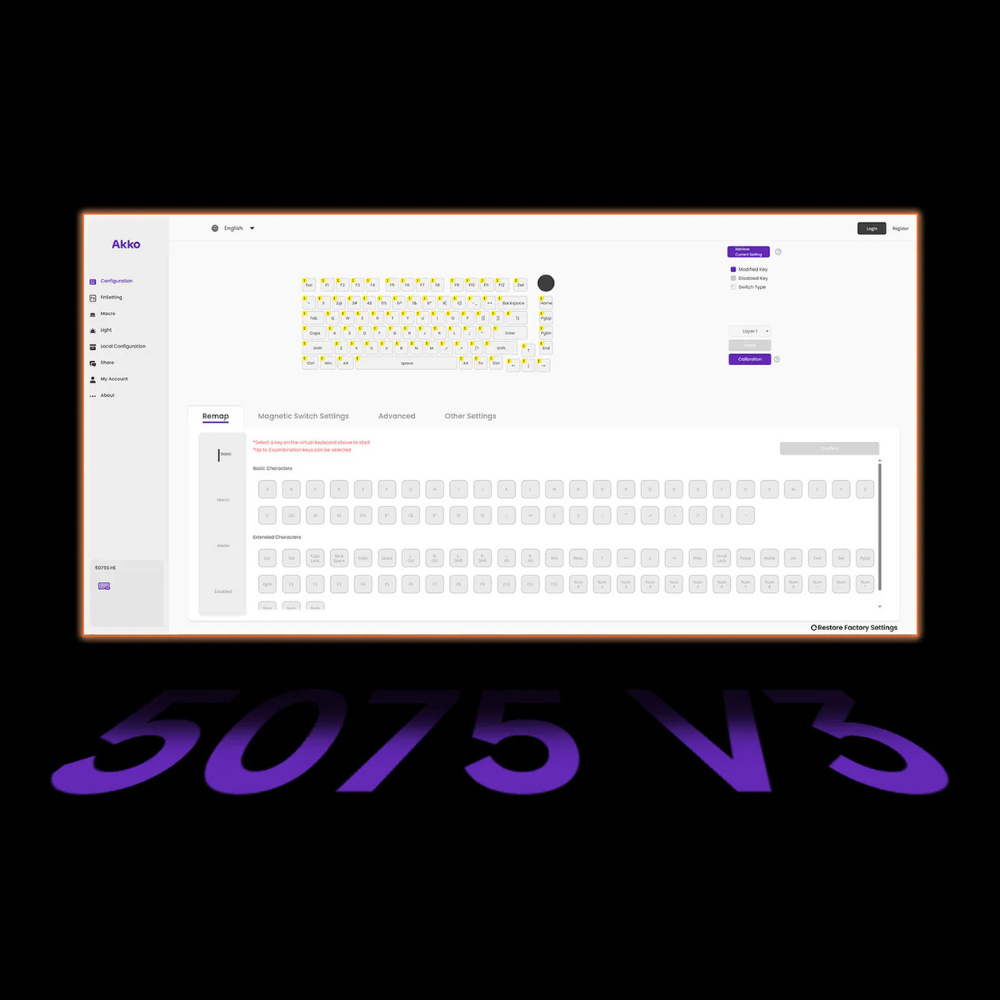 Bàn phím cơ không dây Akko 5075 | 5075 mạch xuôi, 3 mode , led viền , full foam , layout 75% , led rgb, hotswap | BigBuy360 - bigbuy360.vn