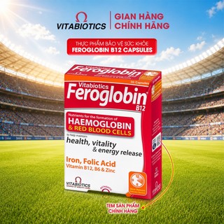 TPBVSK FEROGLOBIN B12 CAPSULES - Bổ Sung Sắt, Hỗ Trợ Tăng Khả Năng Tạo Máu (30 Viên) - Thương Hiệu Vitabiotics
