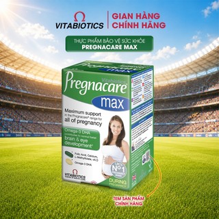 Thực Phẩm Bảo Vệ Sức Khoẻ PREGNACARE MAX Hỗ Trợ Bổ Sung Vitamin,Khoáng Chất Cho Phụ Nữ Mang Thai &Cho Con Bú Vitabiotics