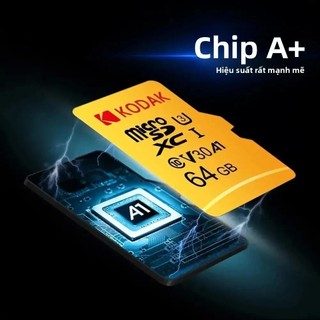 Thẻ Nhớ Kodak microSDXC 32GB/128GB UHS-I U3 V30 A1 Class 10 Kèm Adapter Chính Hãng | Mac18 - Tun Camera