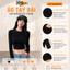 Áo Thun Nữ Tay Dài Cổ Tròn Croptop Thun Gân Ôm Body Co Giãn Thoải Mái Mặc Đi Làm Đi Cafe TD02 RUSY