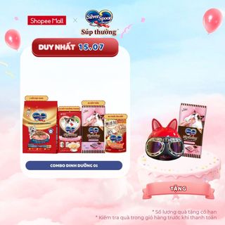 [V] Combo 01: Dinh dưỡng cho mèo khỏe mạnh Silver Spoon (Hạt, Súp thưởng thanh, Súp thìa, Thức ăn ướt)