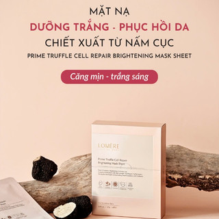 Mặt Nạ LOMERE Prime Truffle Cell Repair Brightening Mask Sheet - Dưỡng Trắng, Cấp Ẩm Chuyên Sâu MP1630