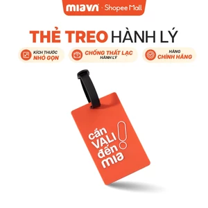 Thẻ treo hành lý MIAvn Luggage tag S Orange - Nhỏ gọn dễ thương chống thất lạc tiện dụng
