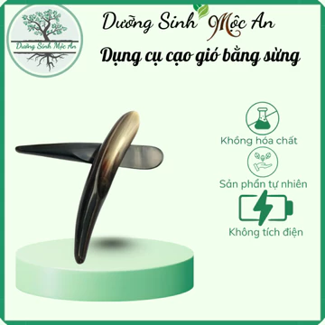 Dụng cụ diện chẩn ( cầy) bằng sừng, dụng cụ cạo gió massa day ấn huyệt lưu thông khí huyết, giảm căng thẳng