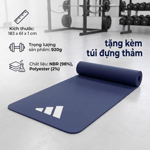 THẢM TẬP THỂ DỤC (GYM, YOGA) ADIDAS ADMT-11015BL (TẶNG TÚI ĐỰNG THẢM)
