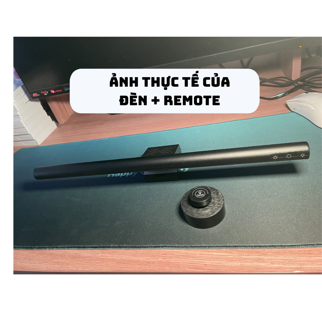 Thanh Đèn led treo màn hình máy tính pc có remote hợp kim nhôm dạng tròn TB-300SA cảm ứng