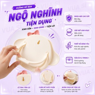 Gương Treo Tường, Gương Để Bàn VUASI Vô Cùng Đáng Yêu Có Chân Đỡ Để Bàn Decor Siêu Xinh