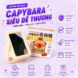 Gương Treo Tường, Gương Để Bàn VUASI Vô Cùng Đáng Yêu Có Chân Đỡ Để Bàn Decor Siêu Xinh
