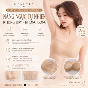 Áo Lót Dáng Quây Kem Nền Tàng Hình Syliney Không Dây Không Gọng Nâng Ngực - ALOT40