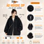 Áo Khoác Hoodie Zip Unisex Nỉ Bông Dày Dặn Form Rộng Tay Phồng Nón 2 Lớp AK04 RUSY