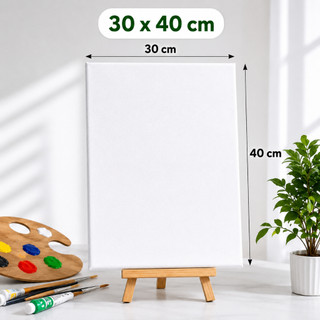 Khung vẽ canvas trắng, vải dày căng sẵn nhiều kích thước 20x20, 20x30, 30x40 cm, khung canvas dùng vẽ tranh tiện lợi