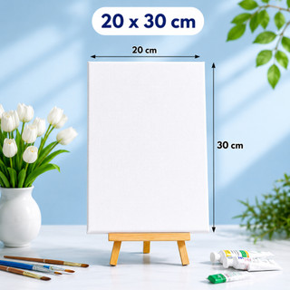 Khung vẽ canvas trắng, vải dày căng sẵn nhiều kích thước 20x20, 20x30, 30x40 cm, khung canvas dùng vẽ tranh tiện lợi