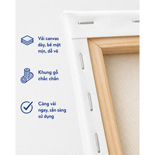 Khung vẽ canvas trắng, vải dày căng sẵn nhiều kích thước 20x20, 20x30, 30x40 cm, khung canvas dùng vẽ tranh tiện lợi