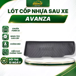 Lót cốp Toyota Avanza 2018 - Nay - Nhựa dẻo TPO Không mùi, Chuẩn khít form xe, Chống thấm nước