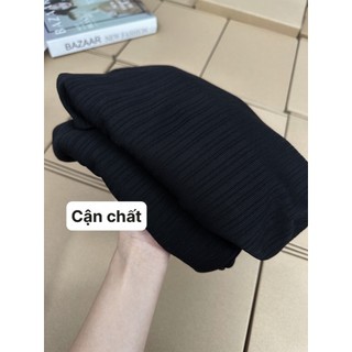 Đầm nữ,váy nữ liền thân cộc tay dáng dài cổ 3 phân chất len gân mềm mại form rộng tôn dáng siêu xinh D221 YuuMi Style