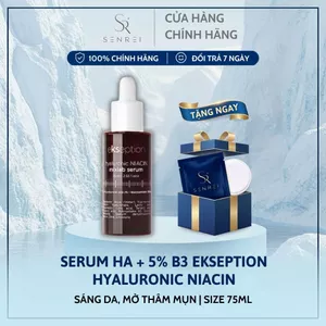Serum Dưỡng Sáng Da Ekseption Hyaluronic Niacin 5% B3 Phục Hồi Mờ Thâm Mụn 75ml Hàng Công Ty