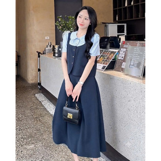 Áo sơ mi phối thân