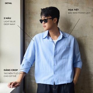 [DEAL MỞ BÁN] Áo Sơ Mi Dài Tay Crop Dáng Ngắn Vải Cotton Clean Fit - Cropped Cotton Shirts - CCROPSTUDIO