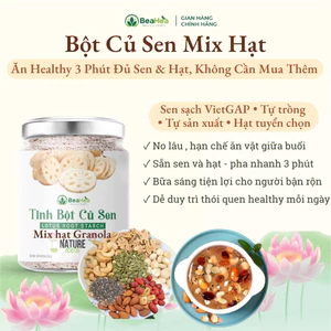 Bột Củ Sen Mix Hạt BeaHea Healthy Food | Bữa Sáng Healthy Dễ Duy Trì Mỗi Ngày | Sen Sạch VietGAP