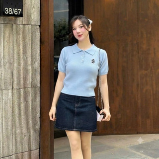 Áo len polo cổ đức
