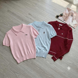 Áo len polo cổ đức