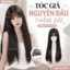 TÓC GIẢ NGUYÊN ĐẦU THẲNG DÀI LƯỚI HOA CAO CẤP KÈM TRÙM TÓC THẬT