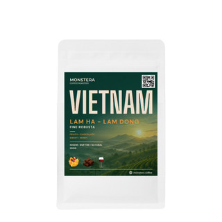 Vietnam - Fine Robusta Lâm Hà, Lâm Đồng - Espresso - Nguyên hạt - Monstera Roastery