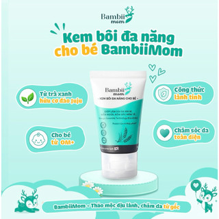 Combo 02 Hộp Kem bôi đa năng BambiiMom 30g - Dưỡng ẩm, chăm sóc da cho bé bị hăm tã, rôm sảy, mẩn ngứa, mụn sữa