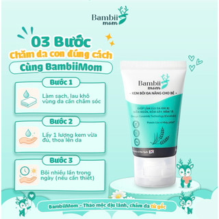 Combo Kem bôi đa năng & Kem chàm sữa BambiiMom 30g – Chăm sóc da khô, chàm sữa, hăm tã, mẩn ngứa