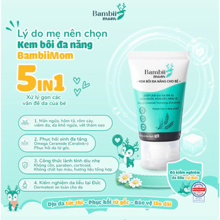 Combo Kem bôi đa năng & Kem chàm sữa BambiiMom 30g – Chăm sóc da khô, chàm sữa, hăm tã, mẩn ngứa