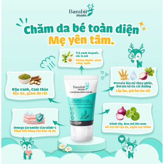 Combo Kem bôi đa năng & Kem chàm sữa BambiiMom 30g – Chăm sóc da khô, chàm sữa, hăm tã, mẩn ngứa