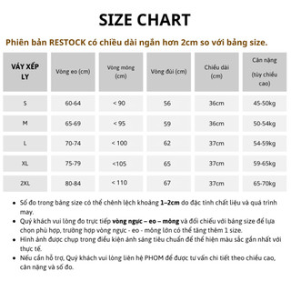 Chân váy jean nữ mùa hè PHOM xếp ly dáng xoè (có bigsize) cạp cao PV04