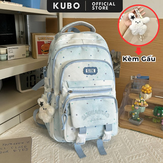 Balo nữ đi học thời trang Cặp sách đi học nhiều ngăn đựng Latop16inch, Balo ulzzang chống nước cao cấp