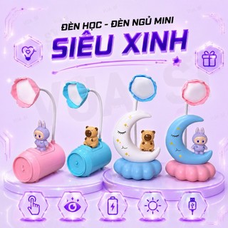 Đèn Ngủ , Đèn Học Hoạt Hình Mini VUASI, Đèn Để Bàn Hình Siêu Đáng Yêu Dễ Thương Cho Bé