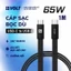 Cáp Sạc Nhanh 65W Voltelectronics USB-C to C – Siêu Bền, Gọn Nhẹ, Dây Dù 1m