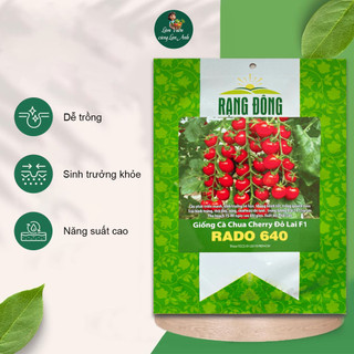 Hạt giống Cà Chua Cherry Đỏ Lai F1 (Gói 1g~45 Hạt) Siêu Đậu Quả, Dễ Trồng, Trồng Quanh Năm