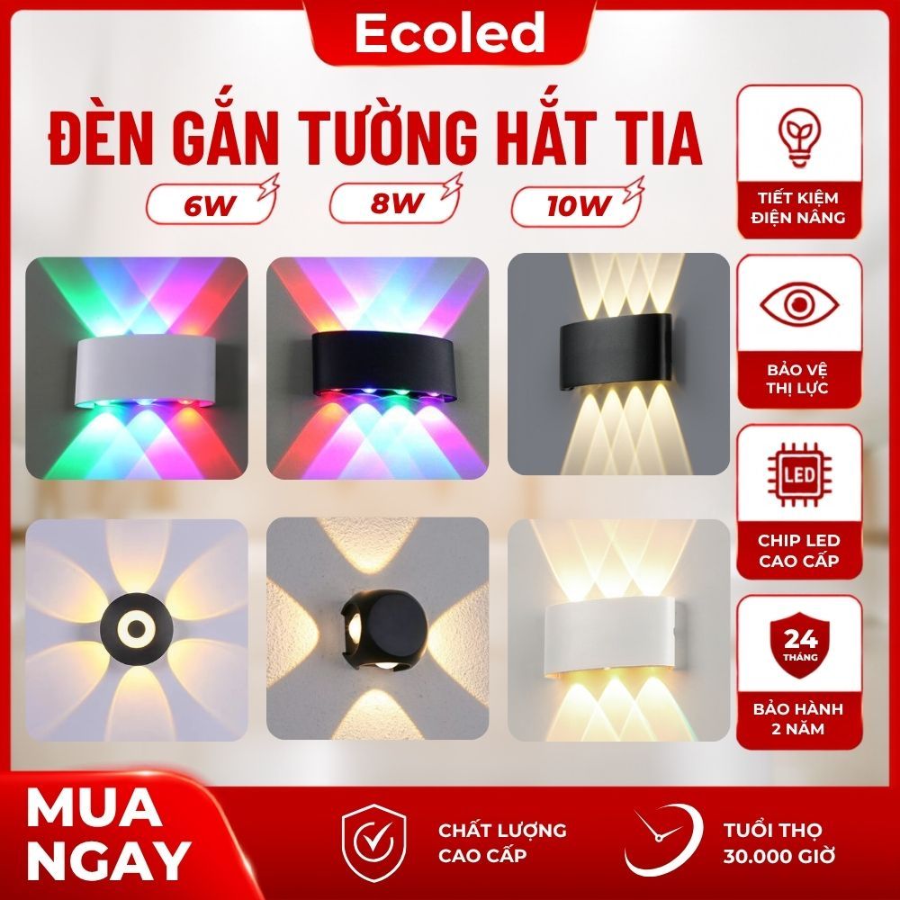 Đèn hắt tường trang trí nhà, chống nước IP65 dùng điện 220V - Đèn hắt tia decor trang trí cầu thang