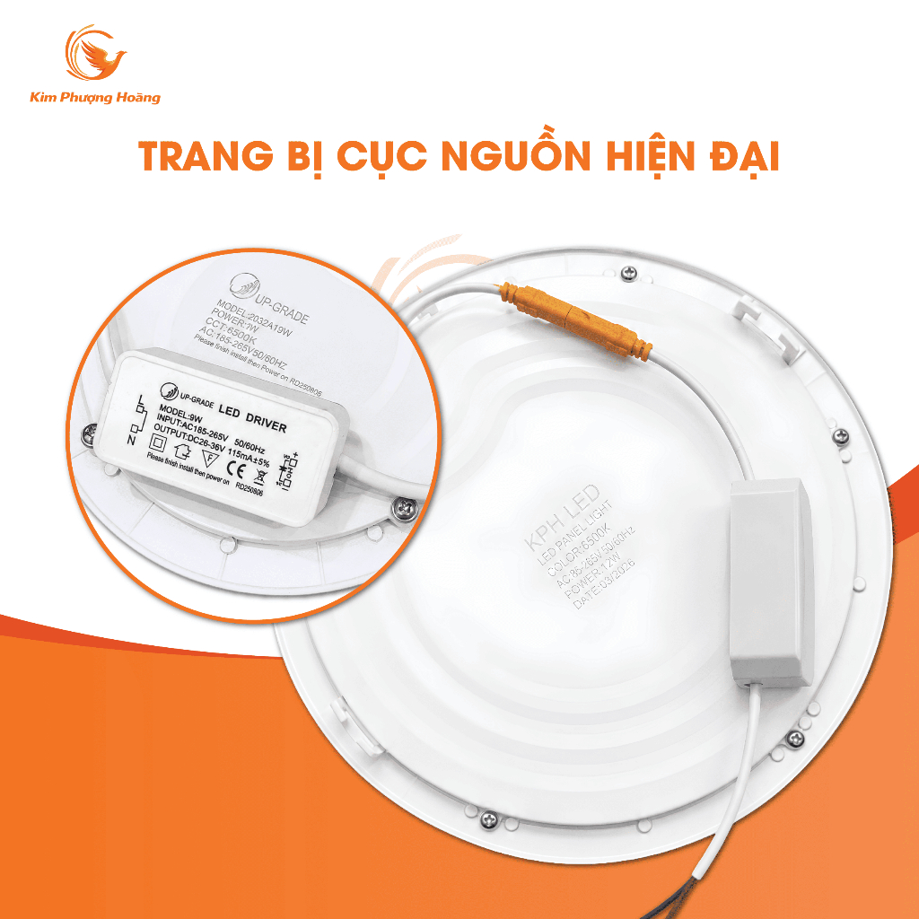 Đèn Âm Trần Siêu Mỏng Vỏ Nhôm, Đèn Trần Thạch Cao Công Suất 9W 12W 18W 24W, Bảo Hành 24 Tháng