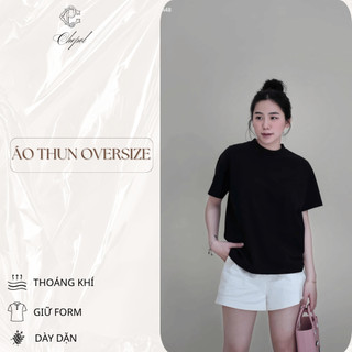 Áo Thun Nữ Trơn Chepol Cao Cấp, Form Vừa, Áo Phông Cổ Tròn, Chất Cotton Co Dãn 4 Chiều, Mềm Mịn, Bigsize đến 120KG
