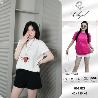 Áo Thun Nữ Trơn Chepol Cao Cấp, Form Vừa, Áo Phông Cổ Tròn, Chất Cotton Co Dãn 4 Chiều, Mềm Mịn, Bigsize đến 120KG