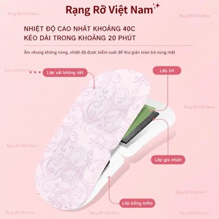 Mask Đắp Mắt Nóng Xông Hơi Thư Giãn Mắt Giúp Giảm Mệt Mỏi Ngủ Ngon Giảm Quầng Thâm Mắt Ngăn Ngừa Lão Hóa