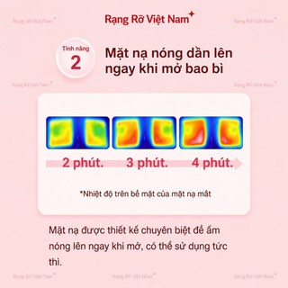 Mask Đắp Mắt Nóng Xông Hơi Thư Giãn Mắt Giúp Giảm Mệt Mỏi Ngủ Ngon Giảm Quầng Thâm Mắt Ngăn Ngừa Lão Hóa