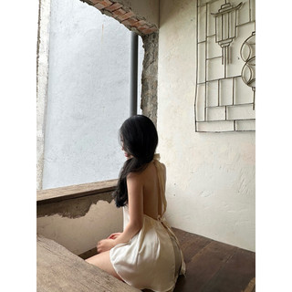 BY XIU ( CHÍNH CHỦ THIẾT KẾ ) - " Lucy Top " ÁO YẾM LỤA HỞ LƯNG BUỘC NƠ TIỂU THƯ