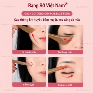 Bộ Massage Nâng Cơ Mặt Bằng Đá Giúp Giảm Nếp Nhăn , Chống Lão Hóa, Trẻ Hóa Làn Da Hiệu Quả - Miếng Đá Guasha Trong Suốt